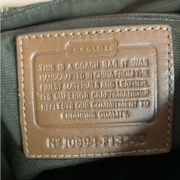 COACH y2k Brown Signature Canvas Hobo Soho Shoulder Bag - Picture 8 of 8